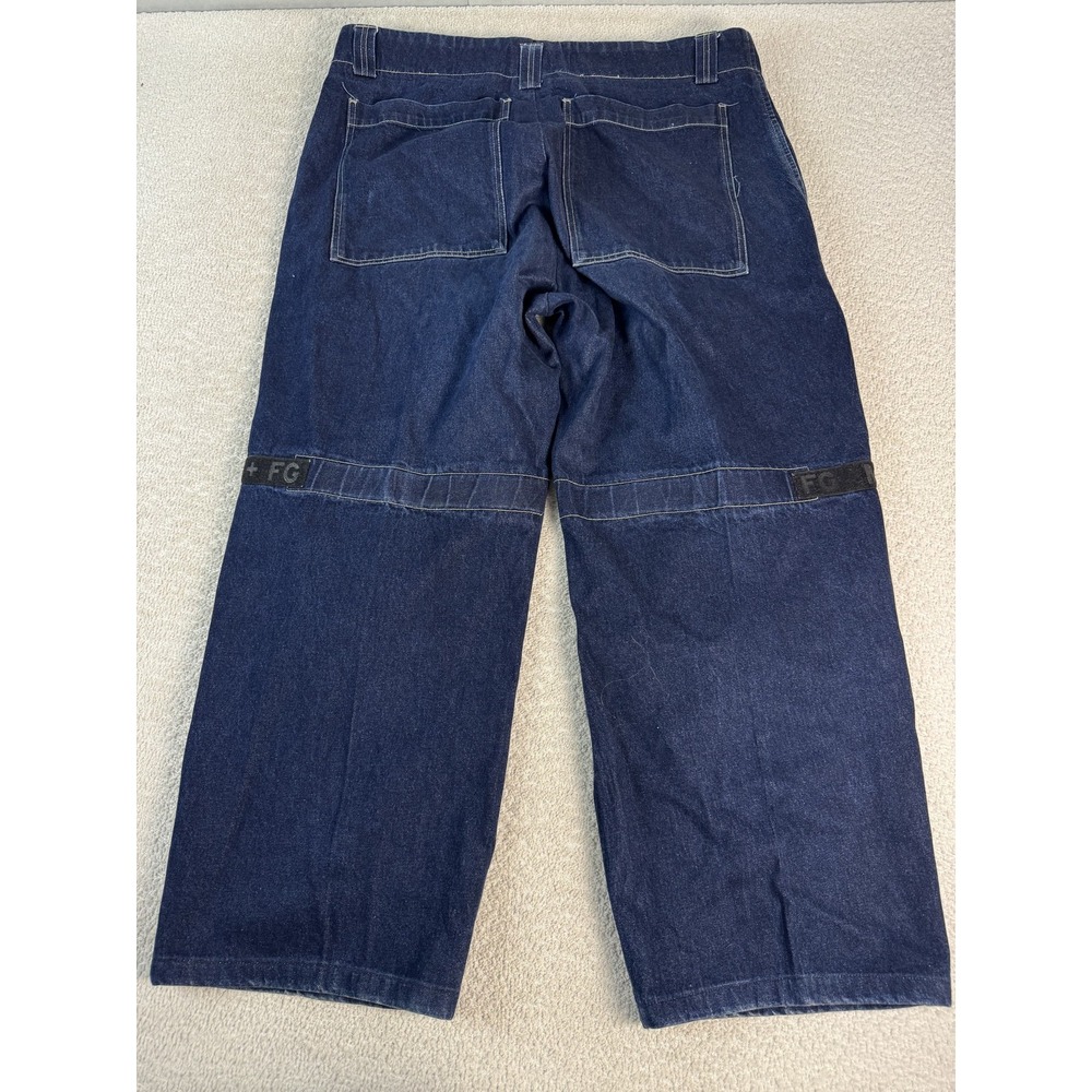 Marithe Francois Girbaud Pants Mens 40 Denim Carpenter Utility Cargo Workwear - Picture 10 of 11